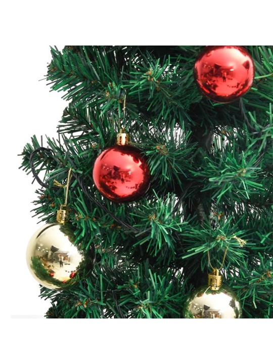 Kalėdinis kaktusas su stovu/LED, žalias, 180cm, PVC