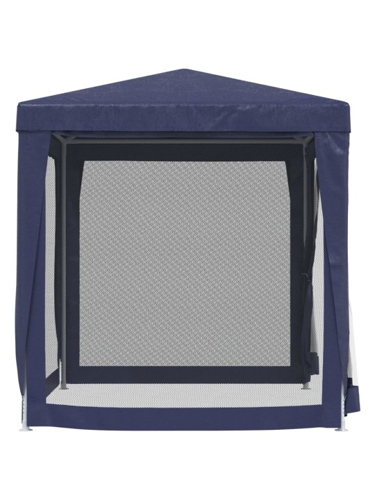 Proginė palapinė su 4 tinklinėmis sienomis, mėlyna, 2x2m, HDPE