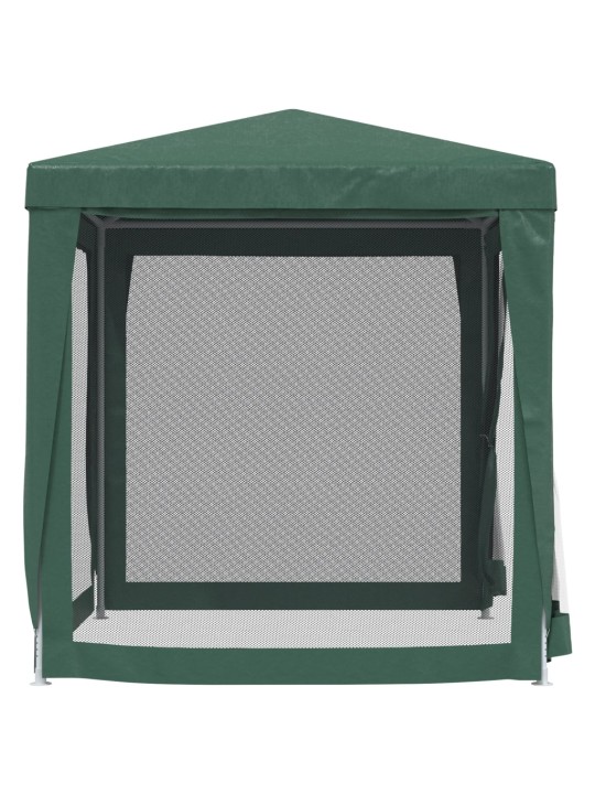 Proginė palapinė su 4 tinklinėmis sienomis, žalia, 2x2m, HDPE