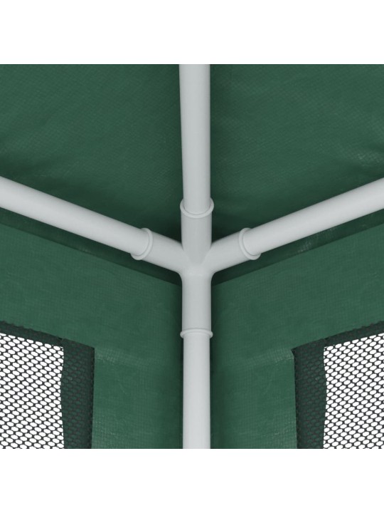 Proginė palapinė su 4 tinklinėmis sienomis, žalia, 2x2m, HDPE
