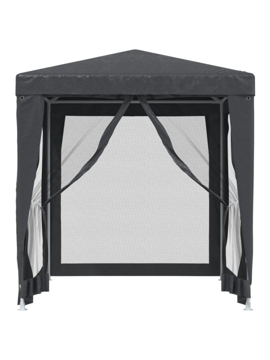Proginė palapinė su 4 sienomis, antracito, 2x2m, HDPE