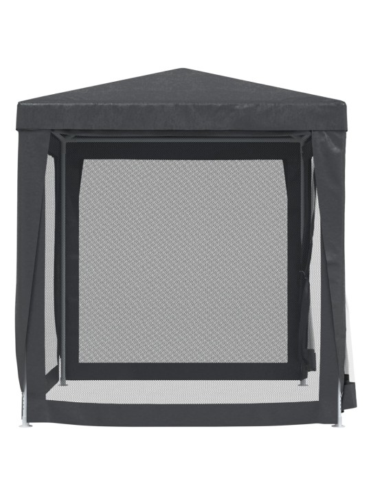 Proginė palapinė su 4 sienomis, antracito, 2x2m, HDPE