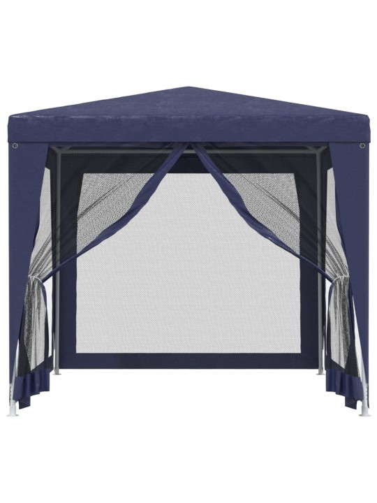 Proginė palapinė su 4 sienomis, mėlyna, 2,5x2,5m, HDPE