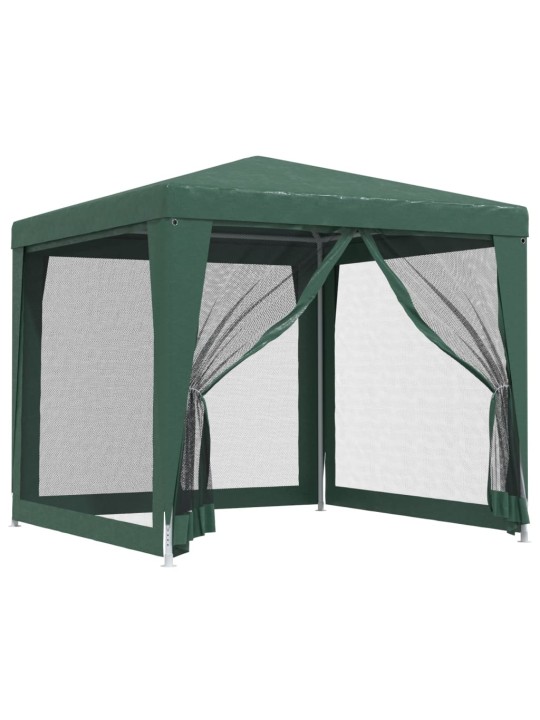 Proginė palapinė su 4 sienomis, žalia, 2,5x2,5m, HDPE