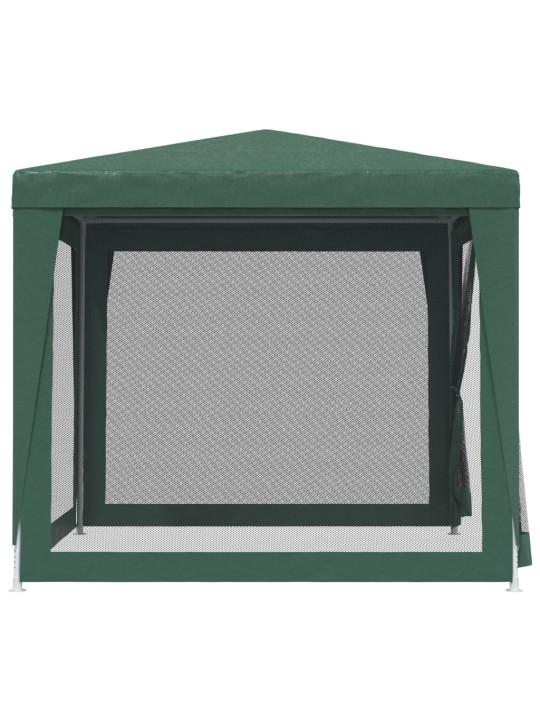 Proginė palapinė su 4 sienomis, žalia, 2,5x2,5m, HDPE