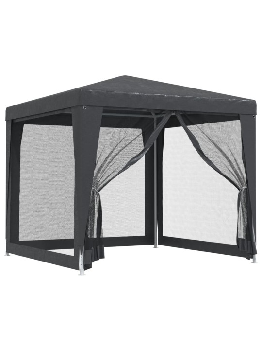 Proginė palapinė su 4 sienomis, antracito, 2,5x2,5m, HDPE