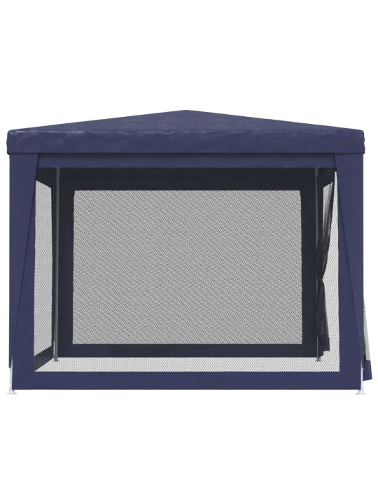 Proginė palapinė su 4 tinklinėmis sienomis, mėlyna, 3x3m, HDPE