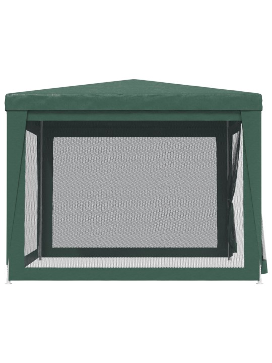 Proginė palapinė su 4 tinklinėmis sienomis, žalia, 3x3m, HDPE