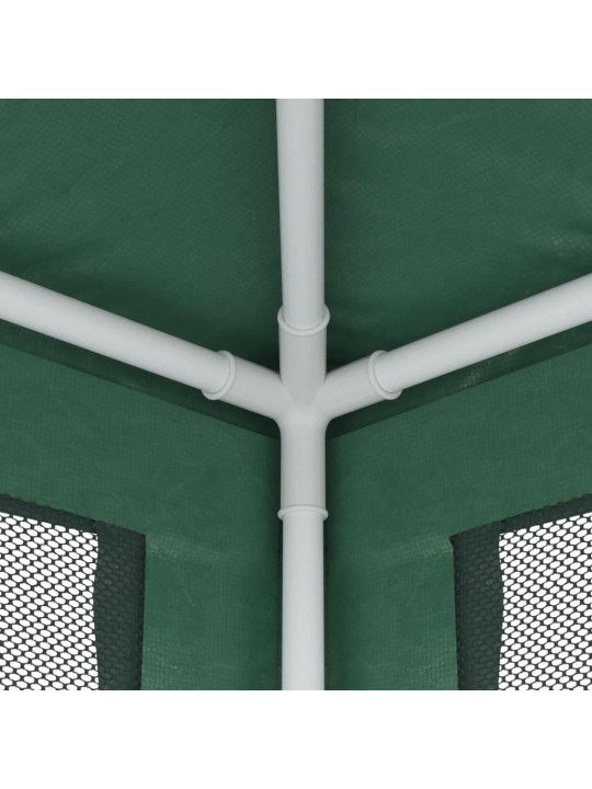 Proginė palapinė su 4 tinklinėmis sienomis, žalia, 3x3m, HDPE