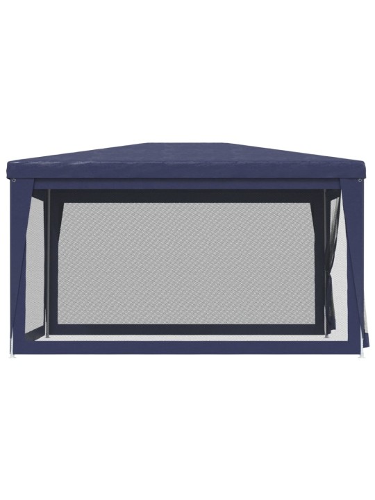 Proginė palapinė su 4 tinklinėmis sienomis, mėlyna, 3x4m, HDPE