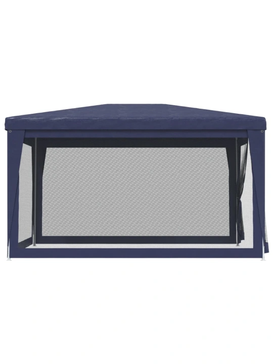 Proginė palapinė su 4 tinklinėmis sienomis, mėlyna, 3x4m, HDPE