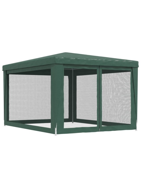 Proginė palapinė su 4 tinklinėmis sienomis, žalia, 3x4m, HDPE