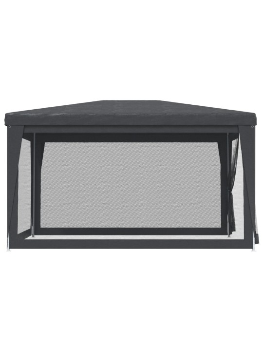 Proginė palapinė su 4 sienomis, antracito, 3x4m, HDPE