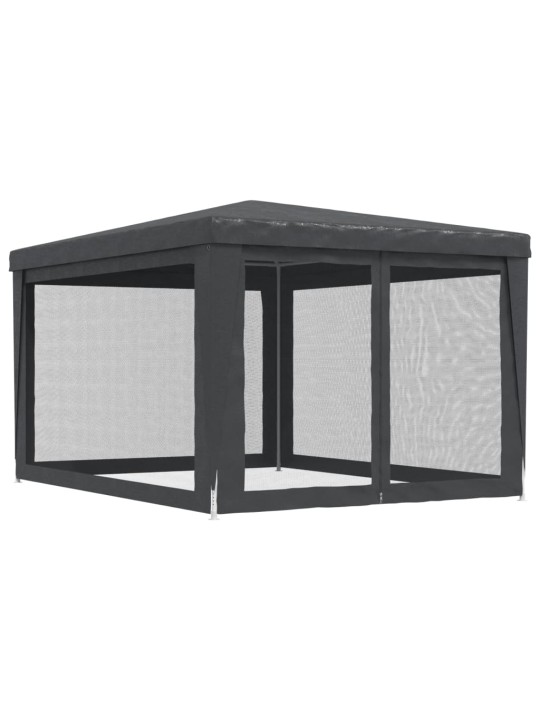 Proginė palapinė su 4 sienomis, antracito, 3x4m, HDPE