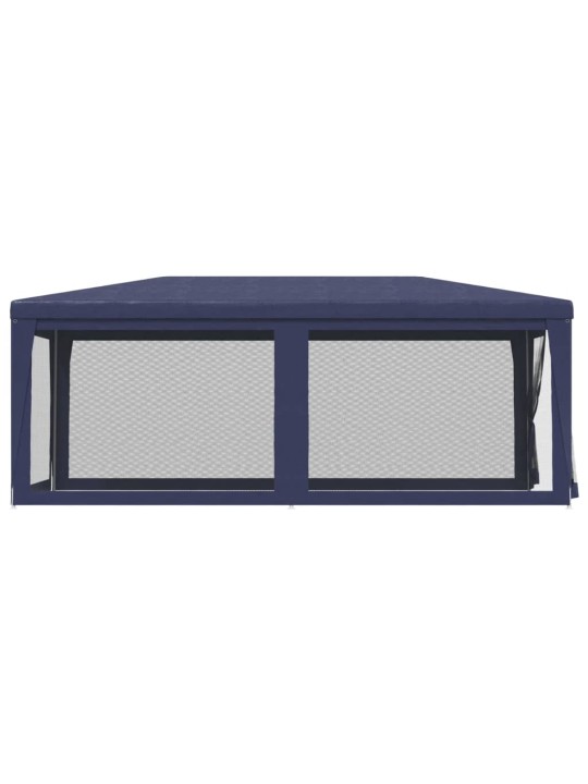 Proginė palapinė su 6 tinklinėmis sienomis, mėlyna, 3x6m, HDPE