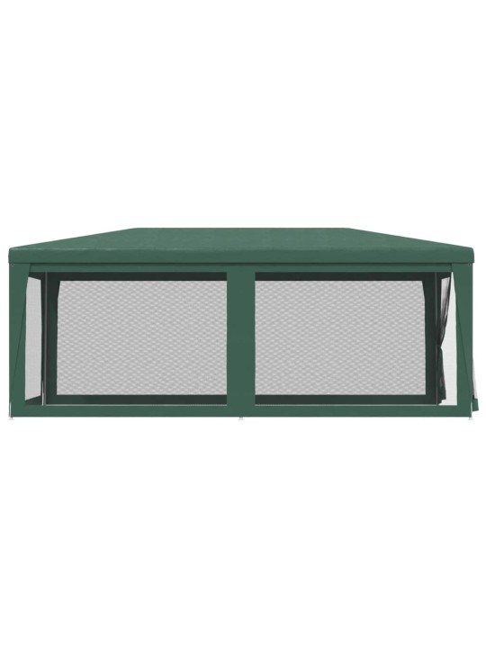 Proginė palapinė su 6 tinklinėmis sienomis, žalia, 3x6m, HDPE
