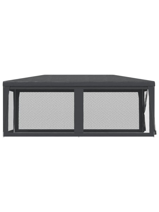 Proginė palapinė su 6 sienomis, antracito, 3x6m, HDPE