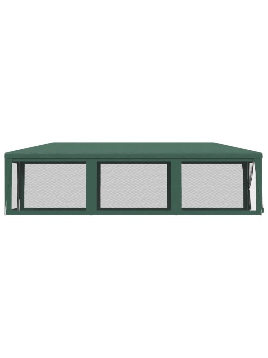Proginė palapinė su 8 tinklinėmis sienomis, žalia, 3x9m, HDPE