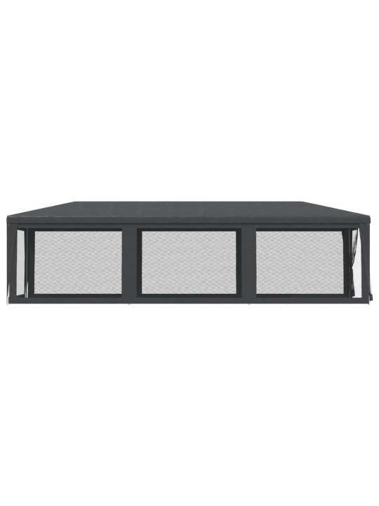 Proginė palapinė su 8 sienomis, antracito, 3x9m, HDPE