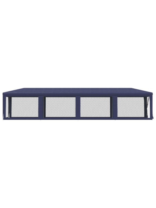 Proginė palapinė su 10 tinklinių sienų, mėlyna, 3x12m, HDPE