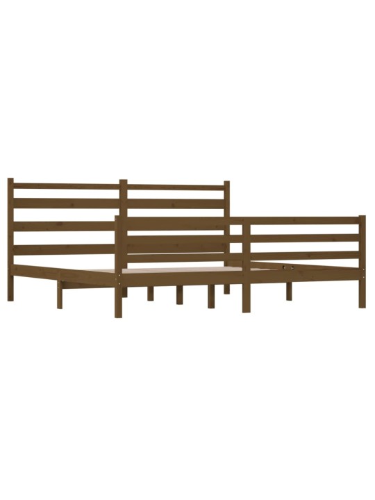 Lovos rėmas, medaus rudas, 200x200cm, pušies medienos masyvas