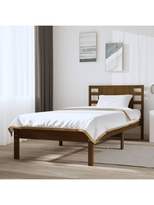 Lovos rėmas, medaus rudas, 100x200cm, pušies medienos masyvas