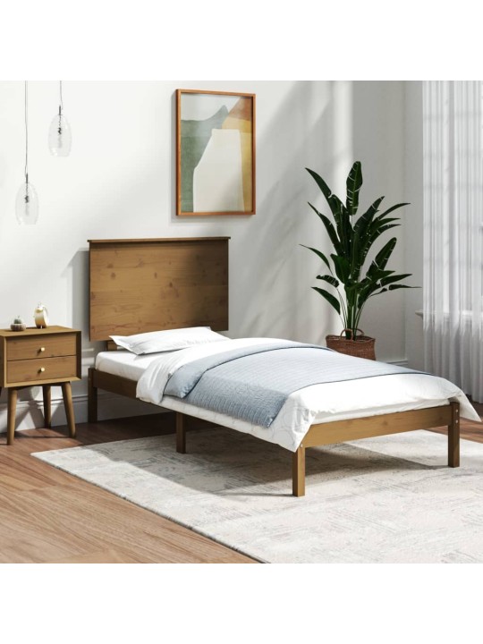 Lovos rėmas, medaus rudas, 100x200cm, pušies medienos masyvas