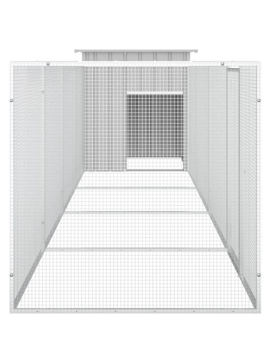 Narvas viščiukams, pilkas, 500x91x100cm, galvanizuotas plienas