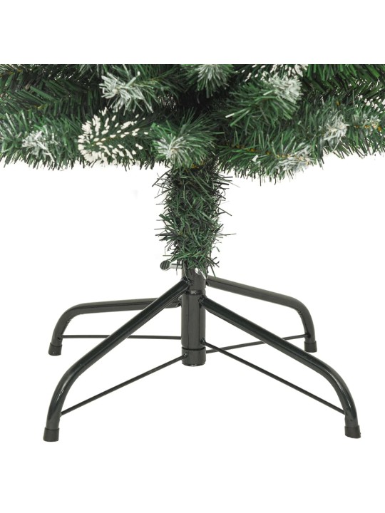 Dirbtinė siaura Kalėdų eglutė su stovu, 120cm, PVC