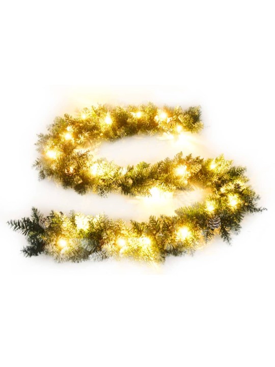 Kalėdinė girlianda su LED lemputėmis, žalia, 5,2m, PVC