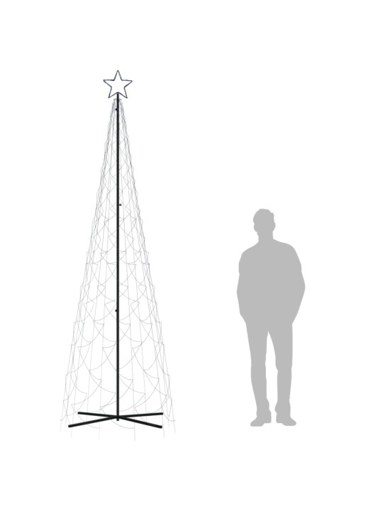 Kalėdų eglutė, 100x300cm, kūgio formos, 500 mėlynų LED