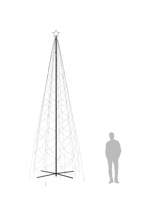 Kalėdų eglutė, 160x500cm, kūgio formos, 1400 šaltų baltų LED