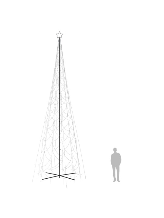 Kalėdų eglutė, 230x800cm, kūgio formos, 3000 šaltų baltų LED