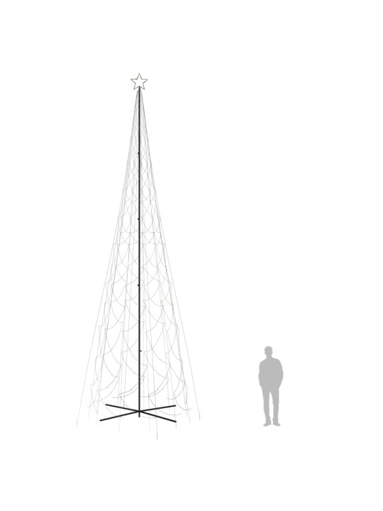 Kalėdų eglutė, 230x800cm, kūgio formos, 3000 spalvotų LED