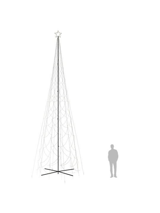Kalėdų eglutė, 230x800cm, kūgio formos, 3000 šiltų baltų LED