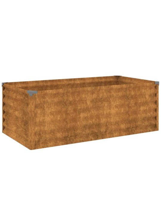 Aukštas sodo lovelis, 100x50x36cm, Corten plienas