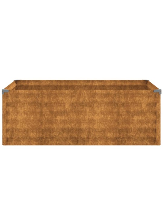 Aukštas sodo lovelis, 100x50x36cm, Corten plienas