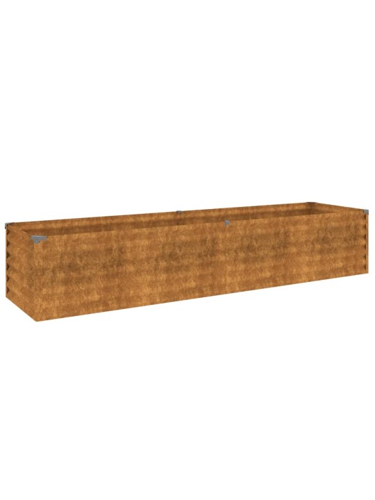 Aukštas sodo lovelis, 194x50x36cm, Corten plienas