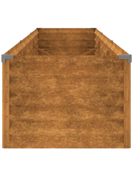 Aukštas sodo lovelis, 291x50x36cm, Corten plienas