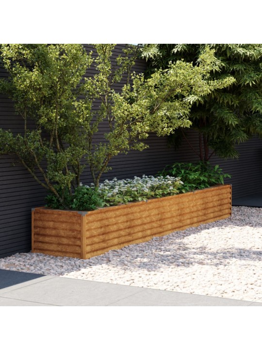 Aukštas sodo lovelis, 291x50x36cm, Corten plienas