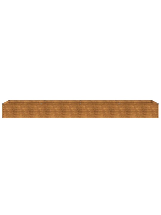Aukštas sodo lovelis, 386x50x36cm, Corten plienas