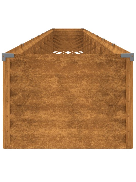 Aukštas sodo lovelis, 770x50x36cm, Corten plienas