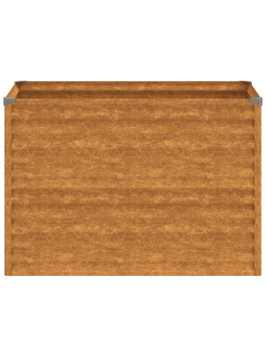 Aukštas sodo lovelis, 100x50x69cm, Corten plienas