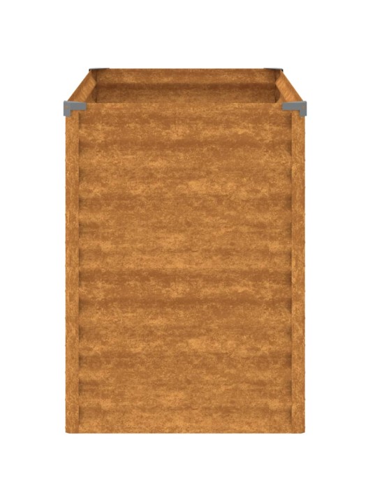Aukštas sodo lovelis, 100x50x69cm, Corten plienas