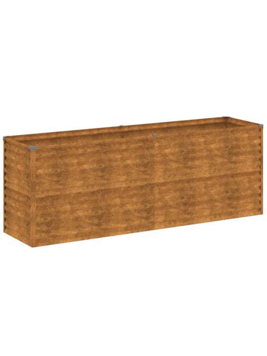 Aukštas sodo lovelis, 196x50x69cm, Corten plienas