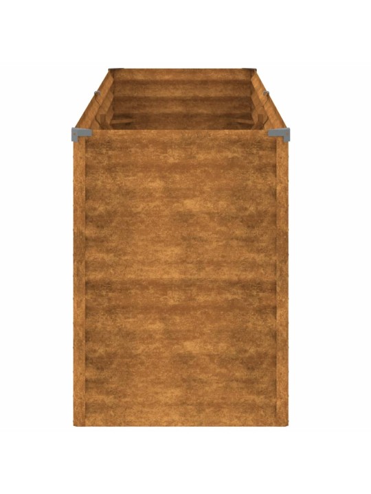 Aukštas sodo lovelis, 196x50x69cm, Corten plienas