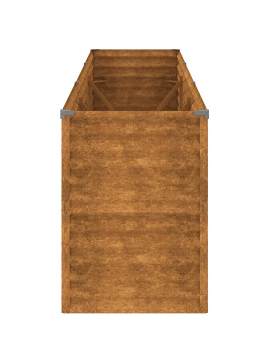 Aukštas sodo lovelis, 291x50x69cm, Corten plienas