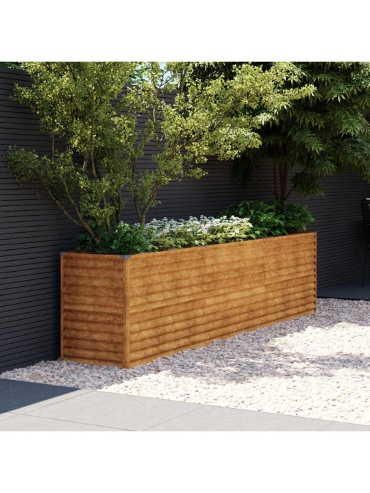 Aukštas sodo lovelis, 291x50x69cm, Corten plienas