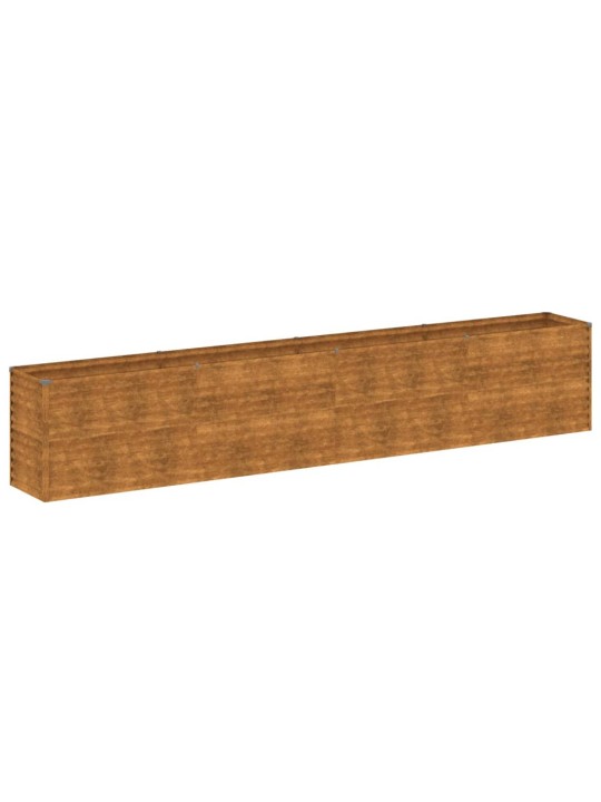 Aukštas sodo lovelis, 385x50x69cm, Corten plienas