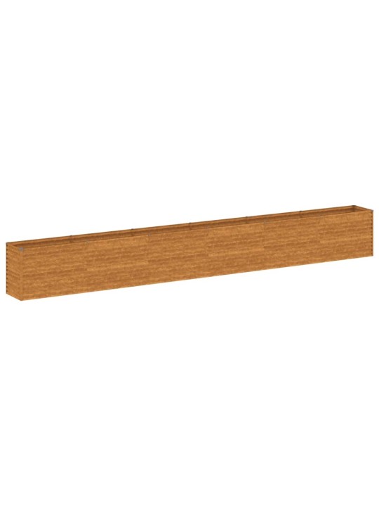 Aukštas sodo lovelis, 578x50x69cm, Corten plienas